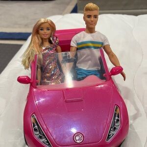Barbie Convertible Corvette with Dolls
